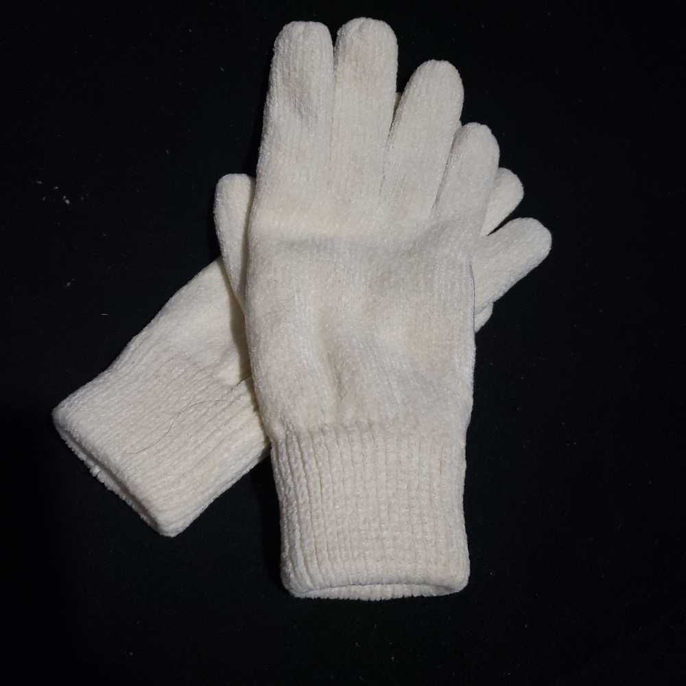 Isotoner Ivory Rayon/Brown Thinsulated Gloves